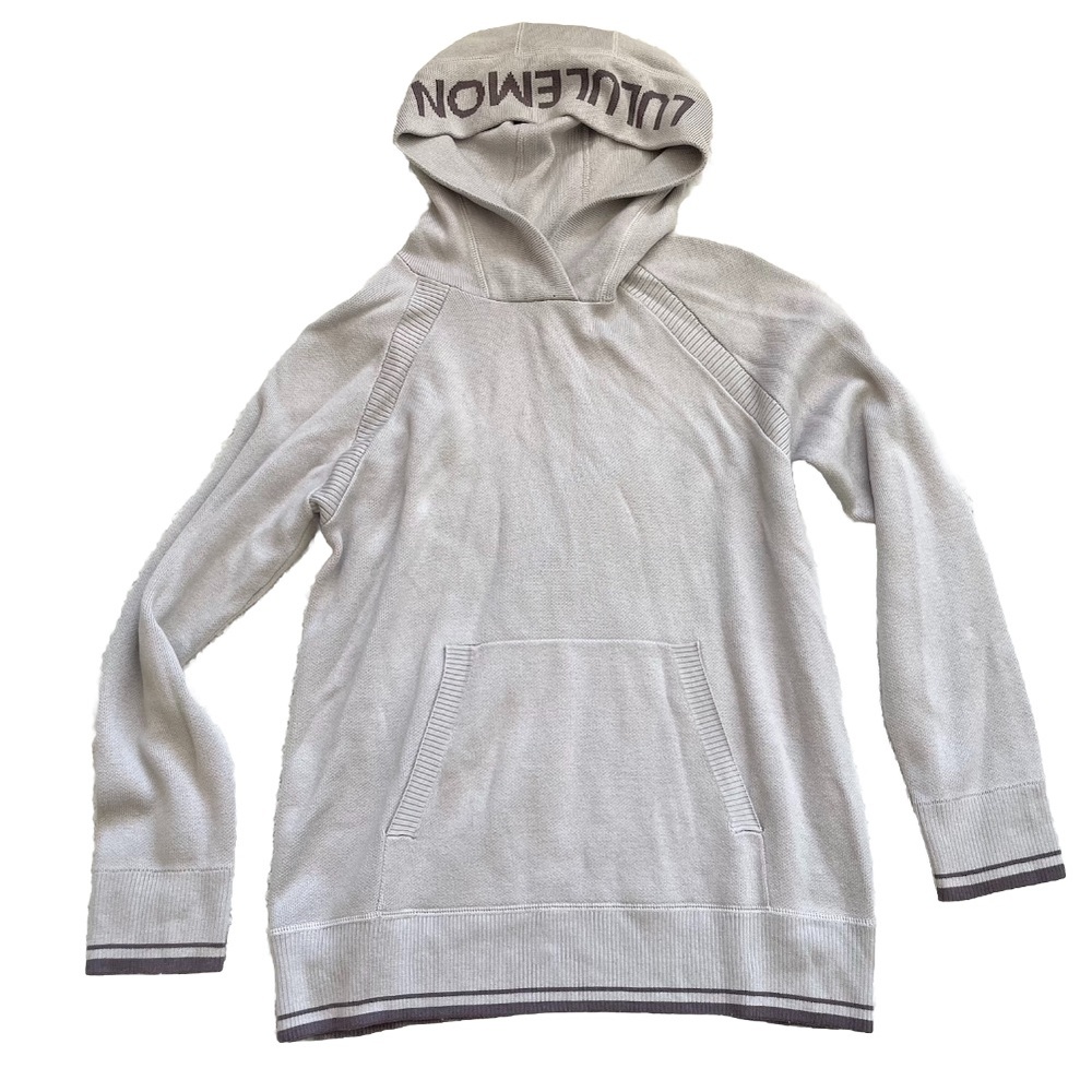 LULULEMON SOOTHE AWAY HOODIE SIZE 8 CASHMERE BLEND COMFY STYLISH TRENDY - Picture 5 of 5